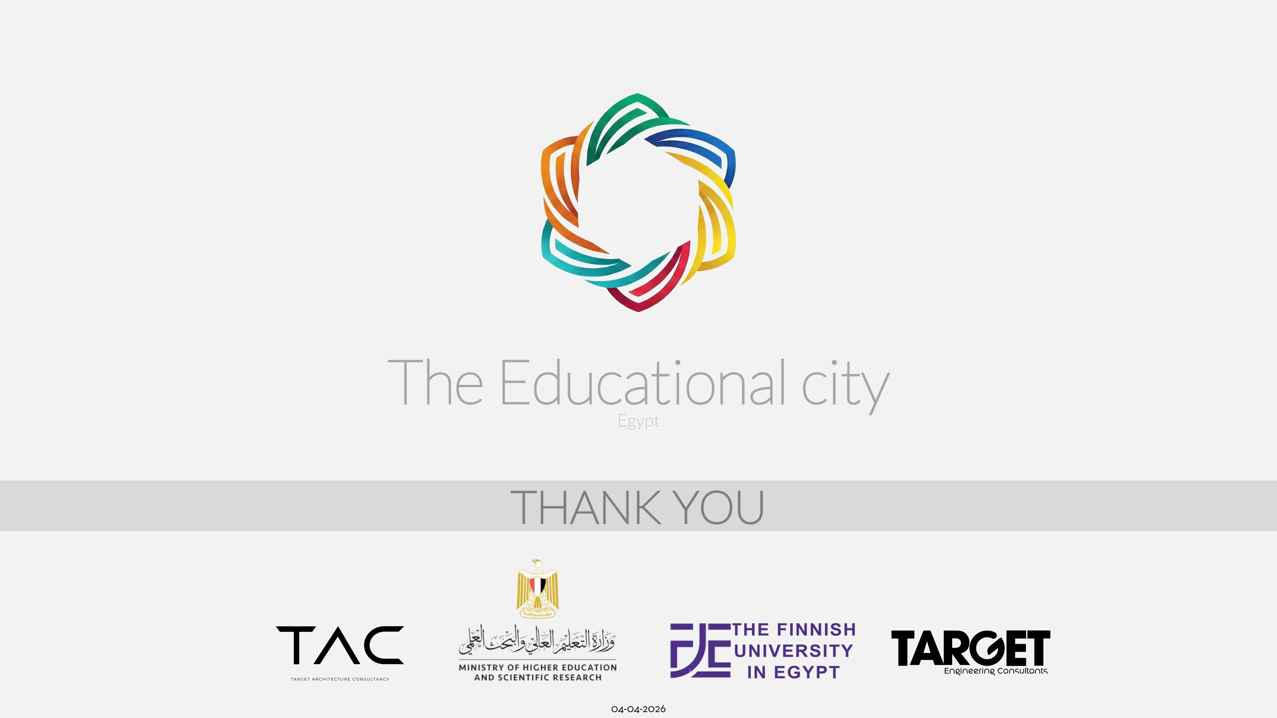 The Educational City – Thank You Slide